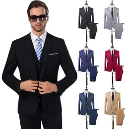 2 Sztuk Męskie Moda Plaid Boutique Formalne Business Suit Kurtki Mężczyźni Młoda Suknia Ślubna Garnitur Płaszcze Męskie Dorywczo Kostium Blazers 201106