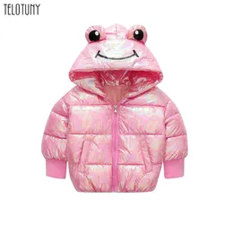 TELOTUNY Nette Kinder Cartoon Ohr Hoodies Mit Kapuze Winddicht Kinder Mädchen Taille Mantel Oberbekleidung Winter Jacke Warme Baby Kleidung L911 201106