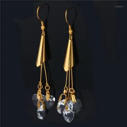 Dangle & Chandelier OUFEI Wholesale Crystal Earrings Fashion Drop For Women Brincos Long With Stones Jewelry Accessories1