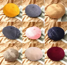 Fashion Beanie Man Woman Skull Caps Warm Autumn Winter Breathable Fitted Woollen Caps 6 Color Cap Warm Beret