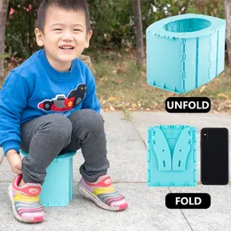 Sicherheit Tragbare Baby Outdoor Reise Töpfe Junge Mädchen Klappbare Toilette Becken Töpfchen Auto Reise Baby Klapp Töpfchen Kinder Training wc LJ201110