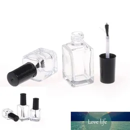 蓋のブラシの化粧品の容器ネイルガラスの瓶の付いている10pc 5ml / 10ml / 15mlの透明なガラスのネイルポーランドのボトル