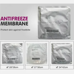 Aksesuarlar Parçalar Kriyolipoliz Makinesi için Anti Dondurucu Membranlar Antifriz Membranlar 0.6G/Torba 28 28cm Kriyo Terapi Pedi