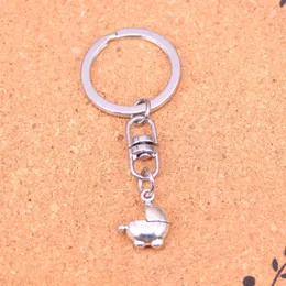 Fashion Keychain 16*13mm 3D baby carriage buggy pram Pendants DIY Jewelry Car Key Chain Ring Holder Souvenir For Gift