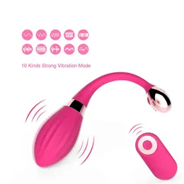 NXY Sex Products Chinese Vaginale Ballen Vagina Simulator Kegel Exerciser Siliconen Afstandsbediening 10 Speed Vibratie Vibrator Toys Voor Vrouwen0210