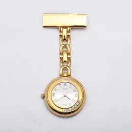 Pielęgniarka Pocket Zegarki Clip-On FOB Ze Stali Nierdzewnej Kapel Pin Broszka Najwyższej Jakości Rose Gold Fob Crystal Nursing Watch