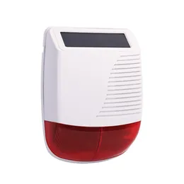 Freeshipping Wireless Alarm Siren Outdoor Powered Strobe Ljud Flash Vattentät Larm Siren för 433MHz WiFi GSM Alarm System