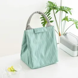 Nuovo sacchetto portatile per il pranzo con isolamento termico Donna Uomo Borsa termica per alimenti da picnic in tessuto Oxford Lancheira Bolsa Termica C0125