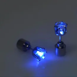 LED Küpe Kadın Erkek Sıcak Satış Moda Takı Işık Up Taç Kristal Drops Led Küpe