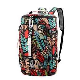 Borsa sportiva di grande capacità Zaino da palestra Uomo/Donna Stampa Outdoor Fitness Training Borsone Borsa da viaggio Yoga Borsa a tracolla Q0113