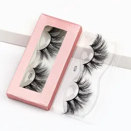 25mm Laszy Dramatyczne Eyelaski Mink Długie fałszywe rzęsy 3D / 5D Natural Eye Lashes Makeup Volume Soft Ffluffy