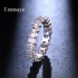 Cluster Rings Emmaya Arrival Light Luxury White Color Ring Oval Shape For Female Elegant Jewlery Fashion Statement In Wedding Party