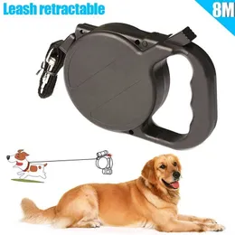 8m/26ft Dog Collar Leash Automatic Retractable Puppy Patrol Rope Walking Leads Traction Pet Supplies For Drop Ship Y200515