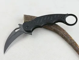 Classic Karambit Fold Blades Claw Knife 440C Black Blade Aluminum Handle Outdoor Camping Tactical Folding Knives