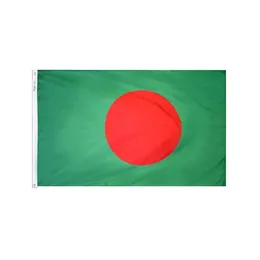 Bangladesh Flag High Quality 3x5 ft 90x150cm Flaggor Festival Party Gift 100D Polyester Inomhus Utomhus Tryckta flaggor Banderoller