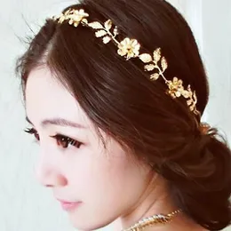 Nakrycia głowy ślubne opaska na głowę vintage opaska do włosów szlachetne dhinestones ręcznie robiony tiara Wedding Hair Jewelry