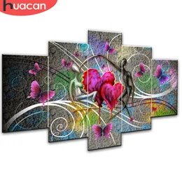 Huacan Lover Diamond Painting Needlework Cross Stitch Full Square Mosaic Multi-picture Combination Rhinestones DIY Gift 201201