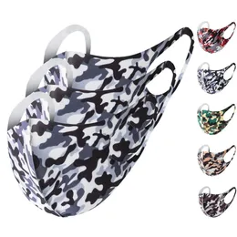 Máscaras Moda fllower 3D Adulto reutilizável lavável Escudo Masque Máscara Facial Nariz máscaras de proteção de algodão Anti-poeira poeira 5colors Máscara Proof