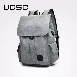 Backpack UOSC anti -roubo USB Charging Solid Color Casual School Bag 2021 Moda Mulheres Travel à prova d'água Mochila1