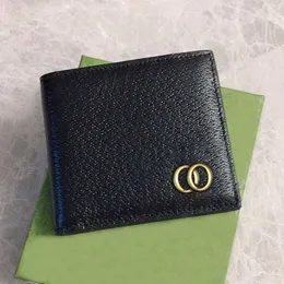 2022 män plånbok designer plånböcker lyx korthållare hög kvalitet äkta läder enkel myntväska mode retro kall vindväska Personlig anpassad brevpengar klämma