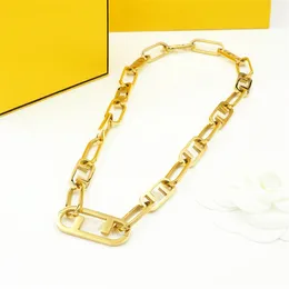 Ladies Men Trend Brand Necklaces Luxury Classic Designer Thick Chain Ladies Wedding Party Jewelry Accessories High Quality Jewelry 2 Styles