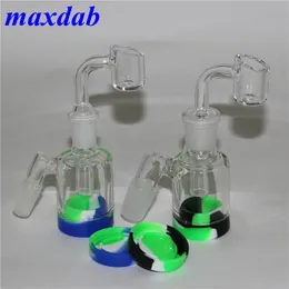 Matrix Perc Hookah Ash Catcher 14mm 45 90 stopni z kwarcowym banger do szklanego bong bong bąberz rura wodna Ashcatchers