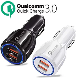 6A Car Charger Quick Charger Dual USB Adapter 2 USB Fast Charger for iphone LG samsung huawei ipad tablet