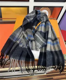 Nytt märke till kvalitet herr kashmir halsduk två färger valfri varm gentleman vinter scarf klassiskt rutigt mönster generös modedesign halsduk