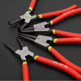free ship news 9inch circlip pliers internal external curved straight tip circlip plier snap ring plier mechanical tools Y200321