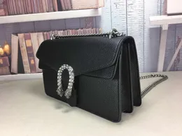 Designer Lady borsa da sera portatile catena in pelle di alta qualità cerniere di marca famose di lusso moda classica taglia 28-18-9 cm 400249