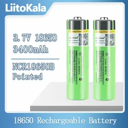 Liitokala 18650 Batteri 100% Ny original NCR18650B 3.7V 3400mAh 18650 Litiumuppladdningsbart batteri för ficklampbatterier