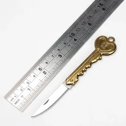 Mini Keyring Fold Blade Survive Outdoor kit gadget Knife Letter Pocket Keychain Box Open Opener Camp Package Tool Multi Key Ring