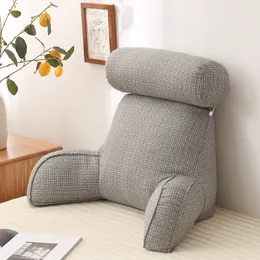 肘掛けと丸い枕パールの綿の内側のコアの取り外し可能な多機能大きな腰枕枕220309