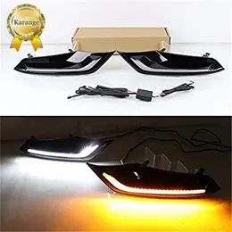 2 sztuk LED DRL Jazda dzienna Lampa Lampa przeciwmgielna Z ściemnianiem Styl Styl Przekaźnik dla Mazda 3 Axela 2019 2020 Mazda3