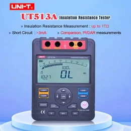 UNI-T UT513A断熱抵抗テスターアナログ棒グラフAC/DC 500VTO 5000V DAR PIテスターテスト電圧セカンダリディスプレイ