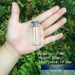 50 pcs 20 ml Pequenos frascos de vidro com rolha de borracha DIY 27x58x12.5 mm frascos de vidro frascos de armazenamento de frascos médicos