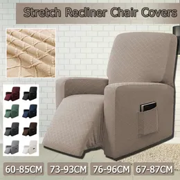 Stretch Elastic Recliner Sofa Cover Non-slip Removable And Washable Electric Armchair Cover Recliner Chair slipcover 201119