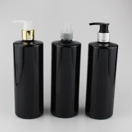 500ml Esvaziar garrafas de loção Bomba Preto dispensador de sabão líquido Containers creme Body Spray Bottle Cosmetic Container