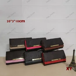 Kvinnor tri-fold plånbok fashionabla långa klassiska dragkedjor purse kort damer pengar pocket korthållare kvinnliga plånböcker telefonkoppling väska med låda