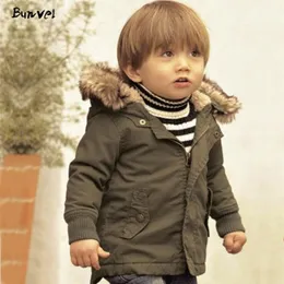 Bunvel осень детей с капюшоном детское зимнее пальто новорожденного мальчика девушка одежда детская верхняя одежда младенца одежда T lj201007