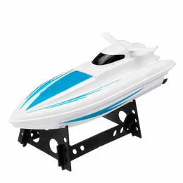 Speedbåtar 20 km/h hög hastighet RC Racing Boat automatiskt 180 graders vänd sändare RC -båt