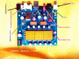 Freeshipping Decoder USB Fiber COAXIAL DAC DECODER Board TDA1543 Åtta och tio samtidiga feber Ljudkort OTG