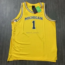 Genähte Custom Michigan Wolverines Basketball-Jersey Männer Frauen Jugend XS-5xl