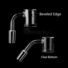 Mais novo 25mmod Beveled Edge Banger com 4mm de fundo 10mm 14mm 18mm 4590 Masculino Feminino Quartz Banger Nails para vilas Bongs Dab Rigs