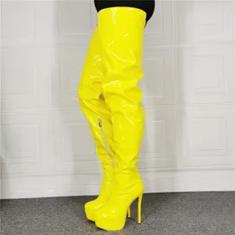 Yellow boots - yellow  限定ロンT Thelma Yellow Ankle Boots for Women - Spring/Summer