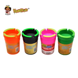 HONEYPUFF Hard ABS Plastic Extinguishing Cigarette Ashtray Cigarette Cup Car Butt Bucket Cigarette Cigar Smoke Ash Holder Easy To Clean