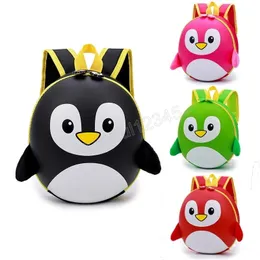 Penguin Ortopedic Schoolbag Dzieci Plecak Hard Shell Backpack Kid Cartoon Mini Torba Na Ramię Dzieci Cute Torby