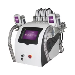 Newest Vacuum Cryolipolysis Fat Freeze Machine 5 in 1 Double Handles Lipofreeze Multifunction Slimming 40K Body Cavitation Lipo Laser