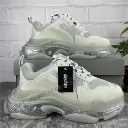 Leather Triple S Platform Sneakers Casual Dad Shoes For Men Women White Black Fushia Red Pink Breathable Waterproof 2024 Vintage Style From Factory store01 67.36 DHgate.Com