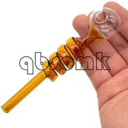 QBsomk New Multi Colors Glass Pipes Curved Glass Oil Burners Pipes 1.5cm Diameter ball Balancer Water Pipe smoking pipes